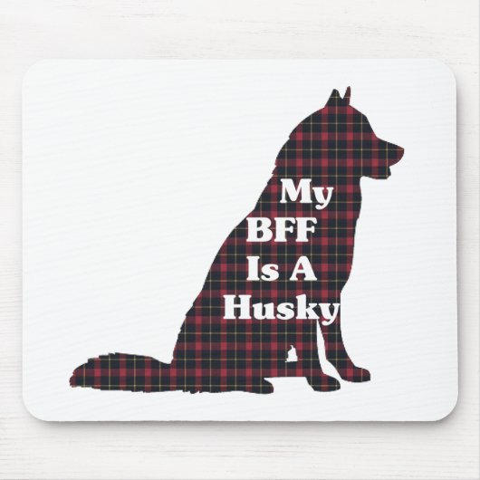 Siberian HUSKY BFF Gifts Muismat (Voorkant)