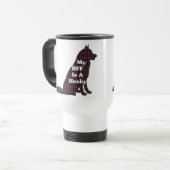Siberian HUSKY BFF Gifts Reisbeker (Voorkant links)