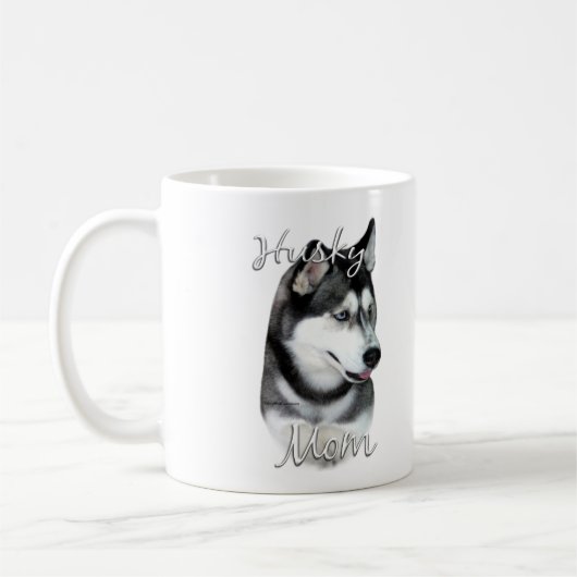 Siberian Husky (blk) mam 2 Koffiemok (Links)