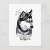 Siberian Husky (blk) Pa 2 Briefkaart (Voorkant)