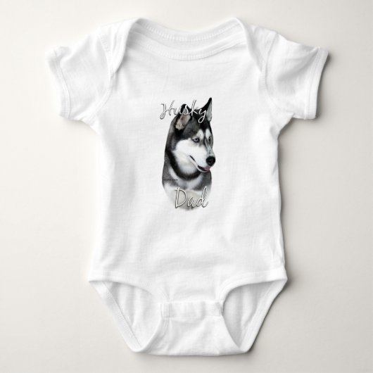 Siberian Husky (blk) Pa 2 Romper (Voorkant)