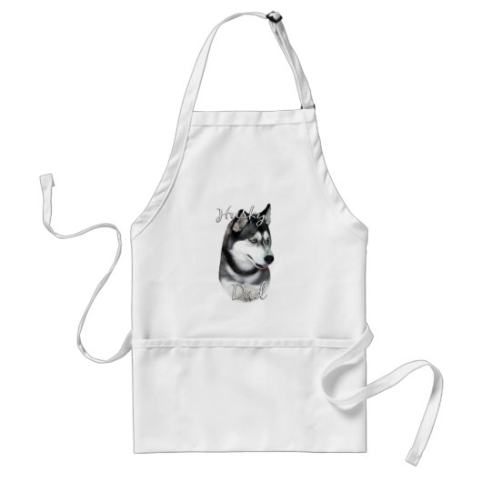 Siberian Husky (blk) Pa 2 Standaard Schort (Voorkant)