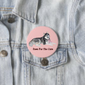 Siberian Husky Breast Cancer Button (In situ)
