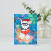 Siberian Husky Breed Dog Kerstmis Feestdagenkaart (Staand voorkant)