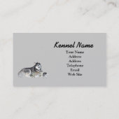Siberian Husky Breeder Visitekaartje (Achterkant)