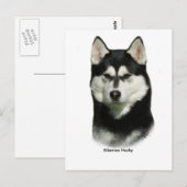 Siberian Husky Briefkaart (Voorkant / Achterkant)