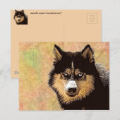 Siberian Husky Briefkaart (Voorkant / Achterkant)