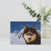Siberian Husky Briefkaart (Staand voorkant)