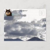 Siberian Husky Briefkaart (Achterkant)
