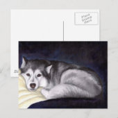 Siberian Husky Briefkaart (Voorkant / Achterkant)