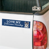 Siberian Husky bumper sticker (Op Truck)