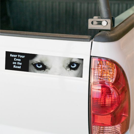 Siberian Husky Bumpersticker (Op Truck)