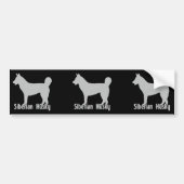 Siberian Husky Bumpersticker (Voorkant)