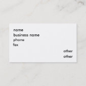 SIBERIAN HUSKY BUS / PERSOONLIJKE KAART VISITEKAARTJE (Achterkant)