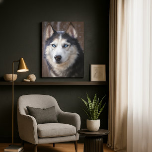 Siberian Husky Canvas Afdruk