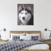Siberian Husky Canvas Afdruk (Insitu (Slaapkamer))
