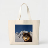 Siberian Husky Canvas tas (Voorkant)