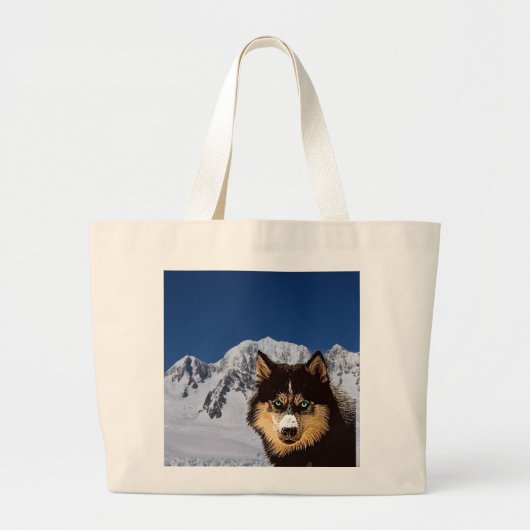 Siberian Husky Canvas tas (Voorkant)