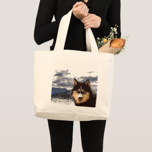 Siberian Husky Canvas tas (Voorkant (product))