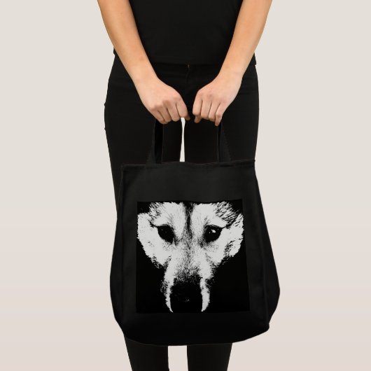 Siberian Husky Canvas tas Husky Wolf Beach Bags (Voorkant (product))