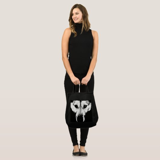 Siberian Husky Canvas tas Husky Wolf Beach Bags (Voorkant (model))