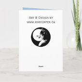 Siberian Husky Card Alaskan Malamute Card Kaart (Achterkant)