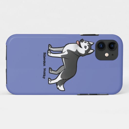 Siberian Husky Case-Mate iPhone Case (Achterkant (horizontaal))
