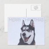 Siberian Husky-Christmas Feestdagenkaart (Voorkant / Achterkant)