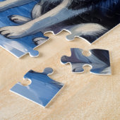 Siberian Husky Christmas Lighthouse Holiday Legpuzzel (Zijkant)