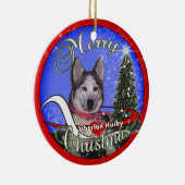 Siberian Husky CHRISTMAS ORNAMENT (Rechts)