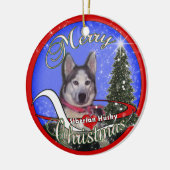 Siberian Husky CHRISTMAS ORNAMENT (Links)