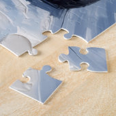 Siberian Husky Christmas Red Truck Holiday Legpuzzel (Zijkant)