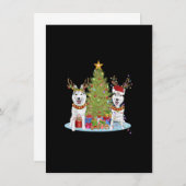Siberian Husky Christmas Tree with Presents Kaart (Voorkant / Achterkant)