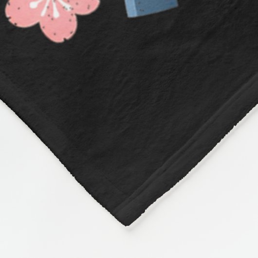 Siberian Husky Dad Cute Japanese Anime Stuff Samur Fleece Deken (Hoek)