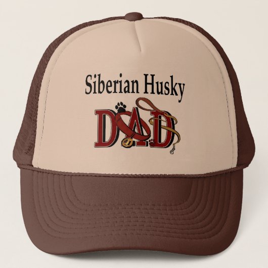 Siberian Husky Dad Gifts Trucker Pet (Voorkant)