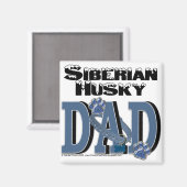 Siberian Husky DAD Magneet (Voorkant / Achterkant)
