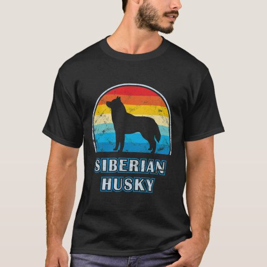 Siberian Husky Design Dog T-shirt (Voorkant)