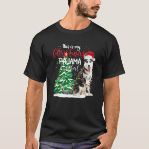 Siberian Husky Dit is mijn kerstpajama-hond T-shirt
