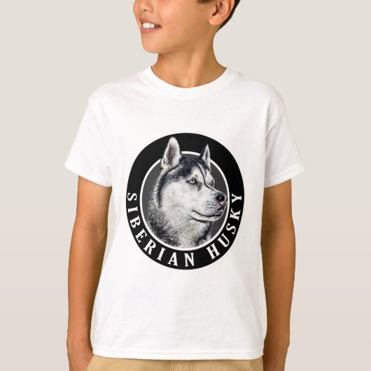 Siberian Husky Dog 002 T-shirt (Voorkant)