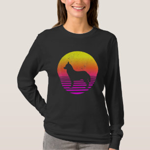 Siberian Husky Dog 70-80 jaar  Retro Siberian T-shirt