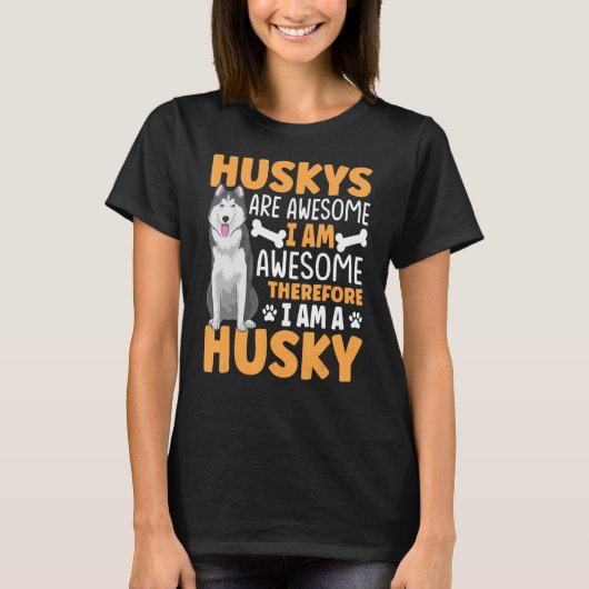 Siberian Husky Dog Apparel for Husky Owner 1 T-shirt (Voorkant)