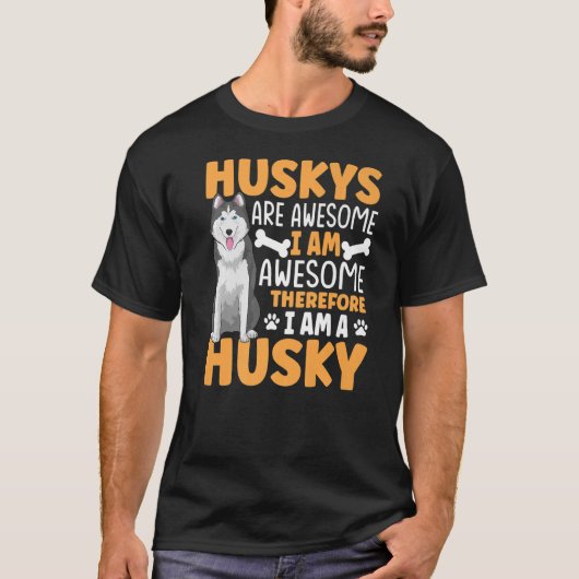 Siberian Husky Dog Apparel for Husky Owner T-shirt (Voorkant)
