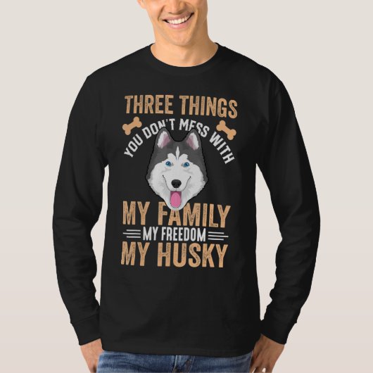 Siberian Husky Dog Apparel for Husky Owner T-shirt (Voorkant)
