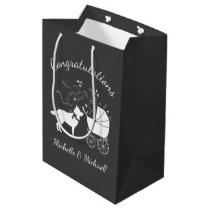 Siberian Husky Dog Baby shower Puppy Grey Medium Cadeauzakje