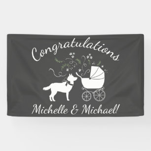 Siberian Husky Dog Baby shower Puppy Grey Spandoek