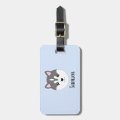 Siberian Husky Dog Bagagelabel (Voorkant verticaal)