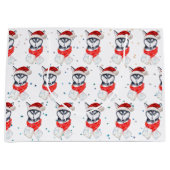 Siberian Husky Dog Breed Christmas Stars Groot Cadeauzakje (Voorkant)