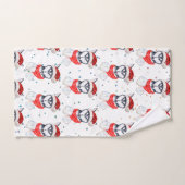 Siberian Husky Dog Breed Christmas Stars Handdoek (Handdoek)