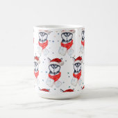 Siberian Husky Dog Breed Christmas Stars Koffiemok (Center)