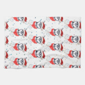 Siberian Husky Dog Breed Christmas Stars Theedoek (Horizontaal)